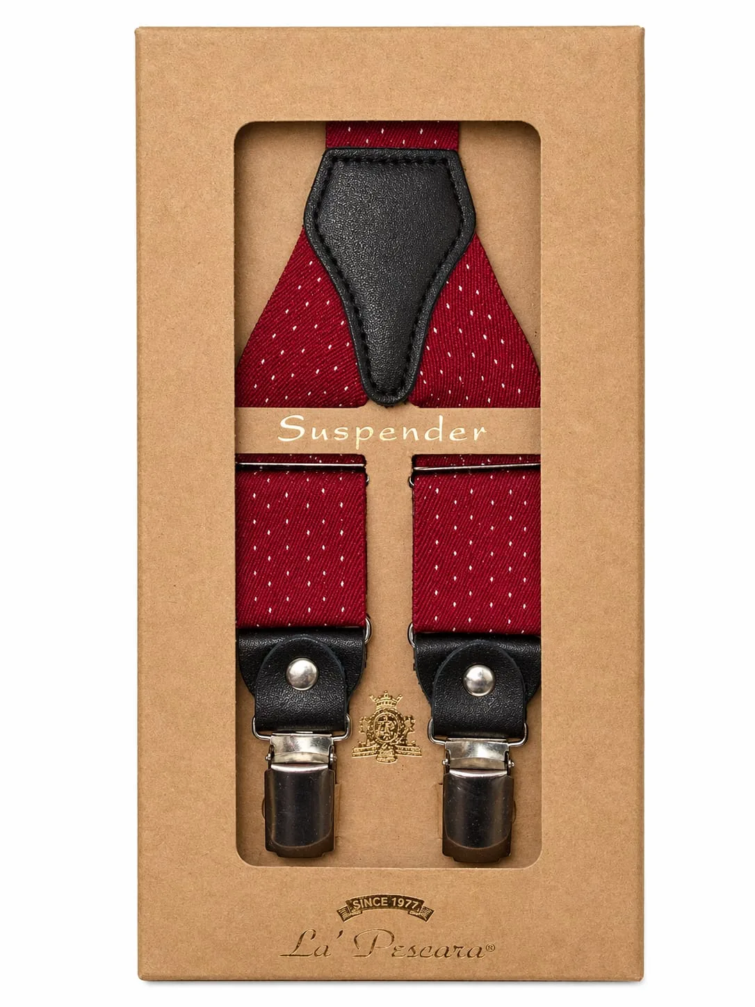 Red Dotted Suspenders